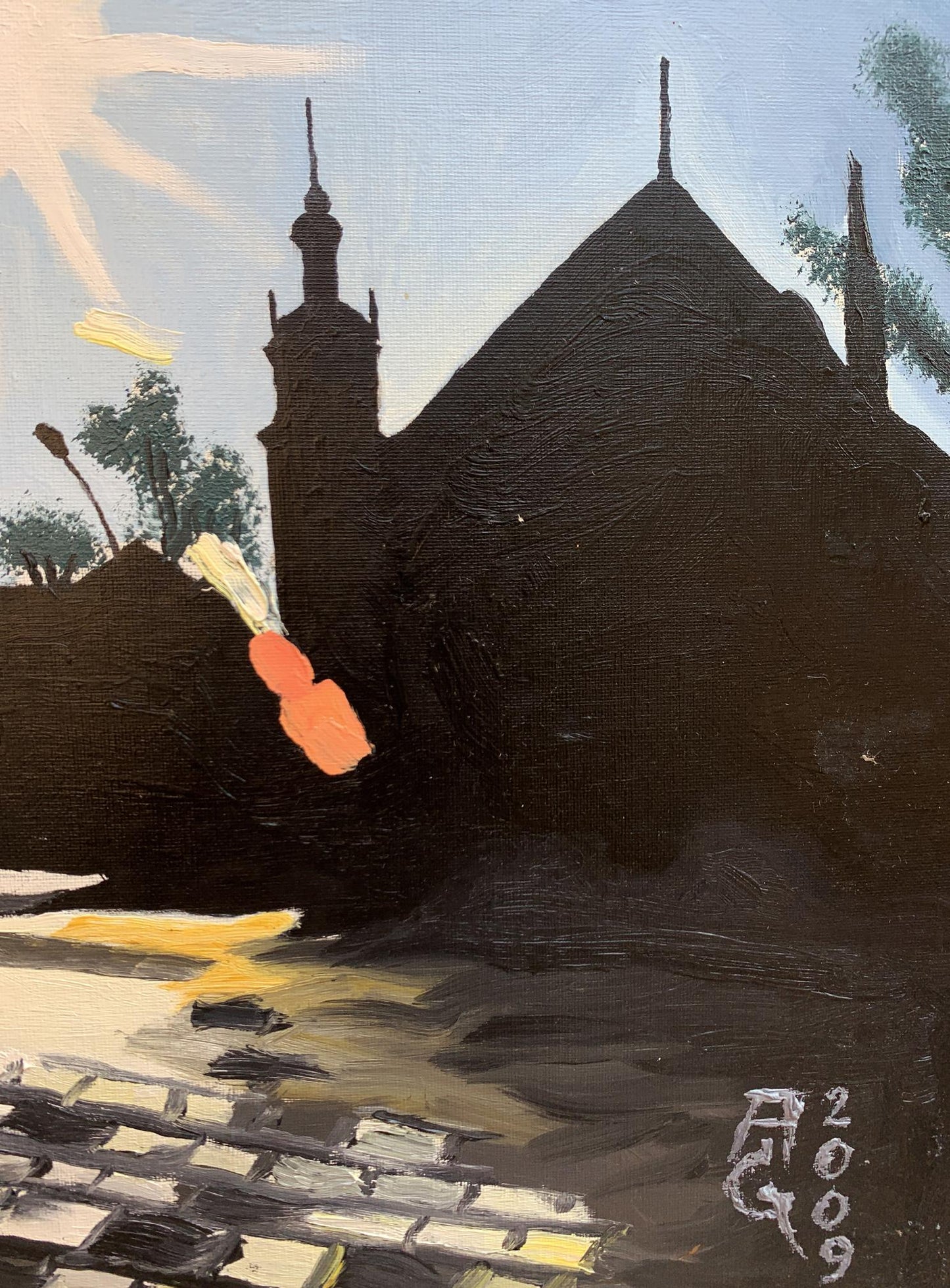 Oil painting City streets Oleksandr Gukalov