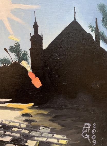 Oil painting City streets Oleksandr Gukalov