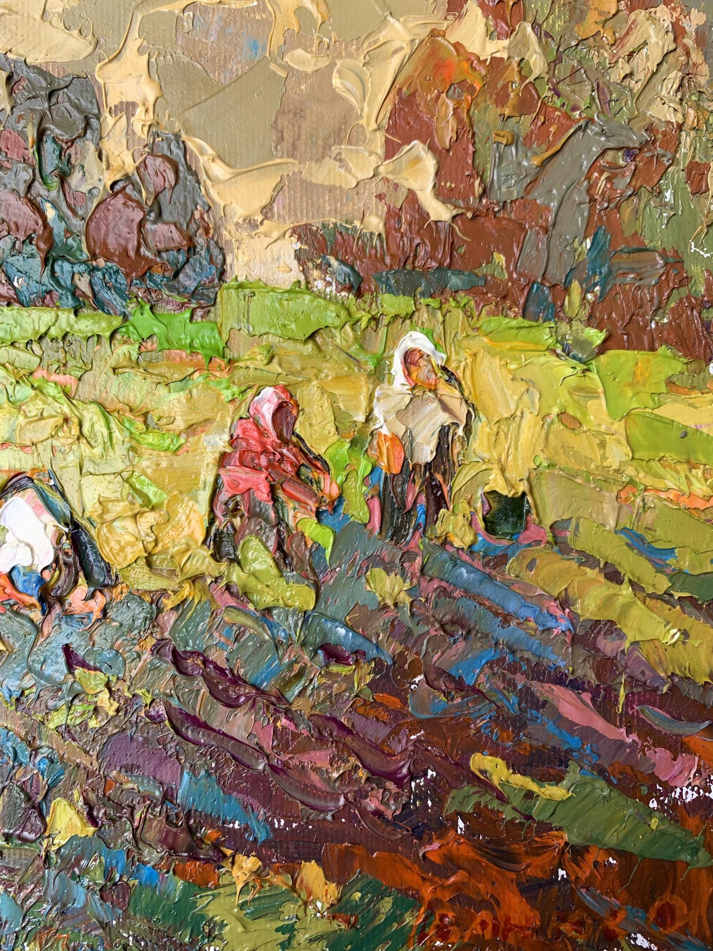 Oil painting Village days Oleksiy Ivanyuk