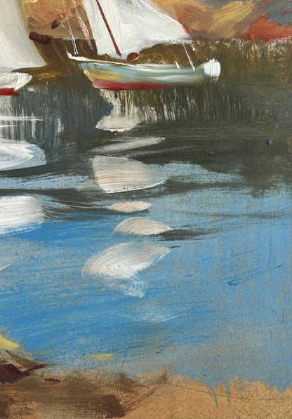 Oil painting Sailing on a yacht Yuriy Suprunchuk