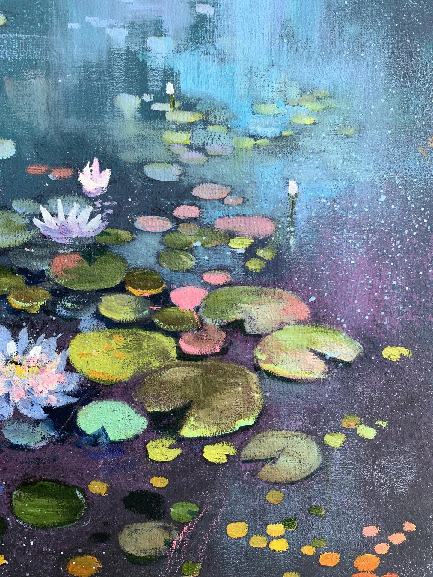 Oil painting Lotus Unknown artist