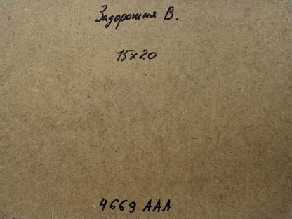 Oil painting Sunset is like fire in the mountains V. Zadorozhnya