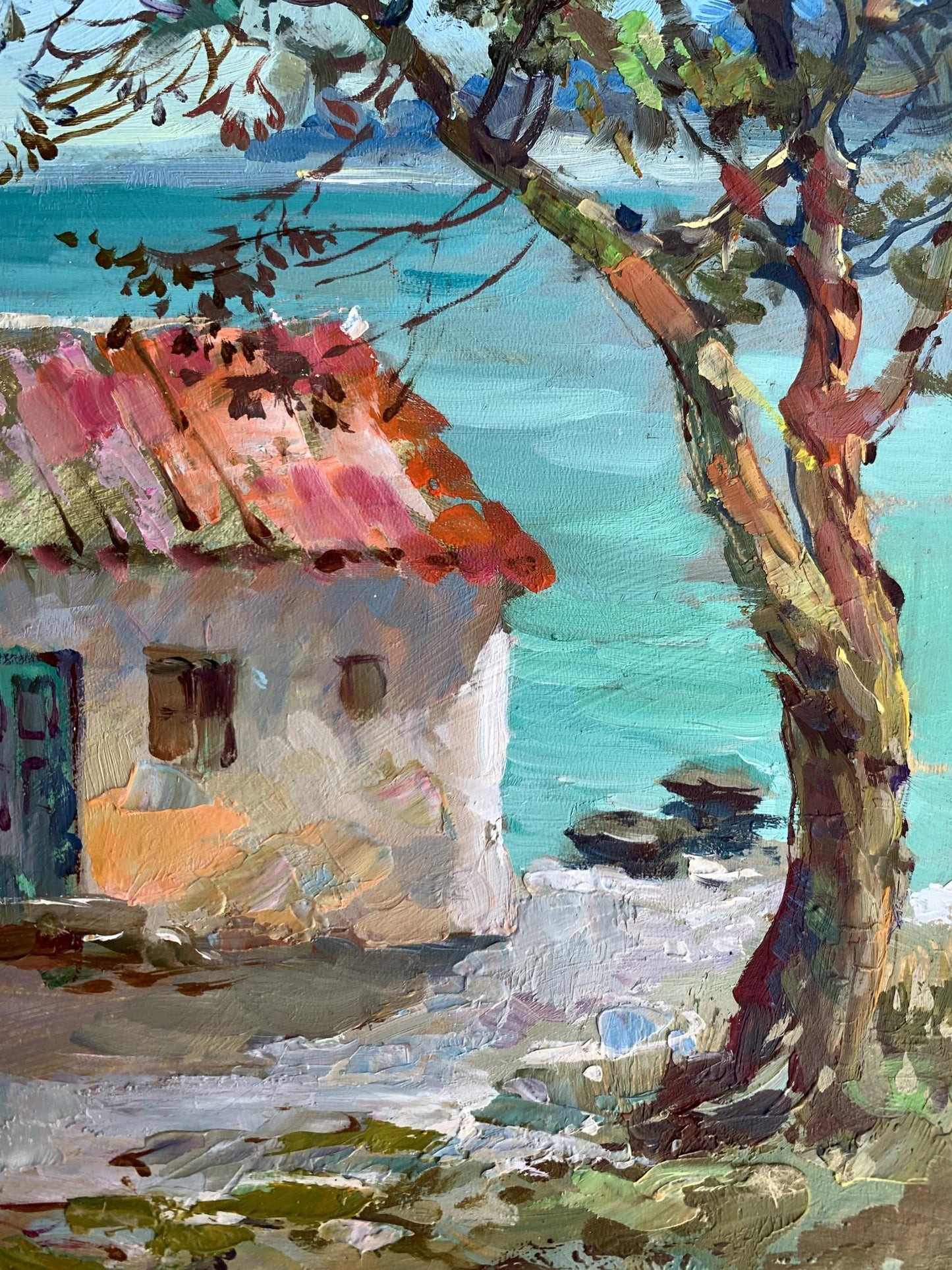 OIl painting House on the seashore Yuriy Suprunchuk