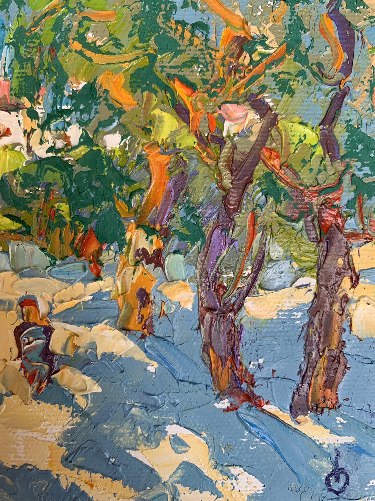 Oil painting In the shadow of a city park Oleksiy Ivanyuk