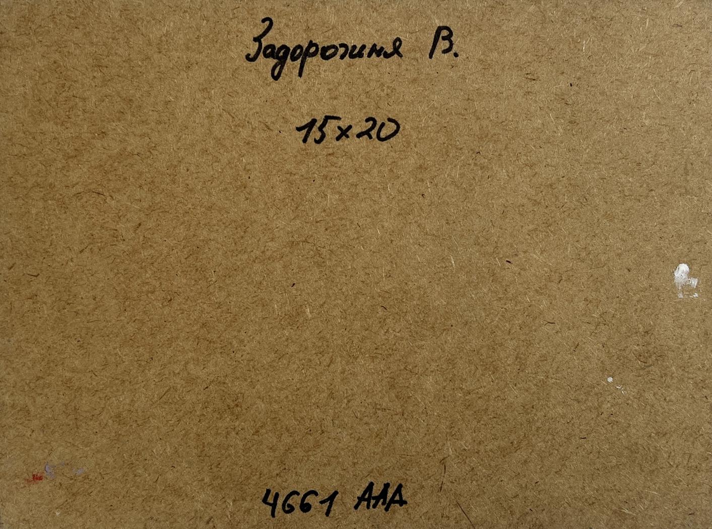 Oil painting The sky in the lights of the evening sun V. Zadorozhnya