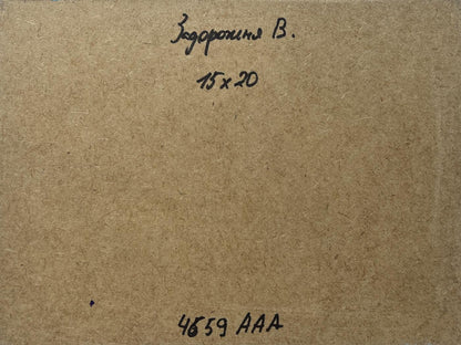 Oil painting Sunset rays over a mountain valley V. Zadorozhnya