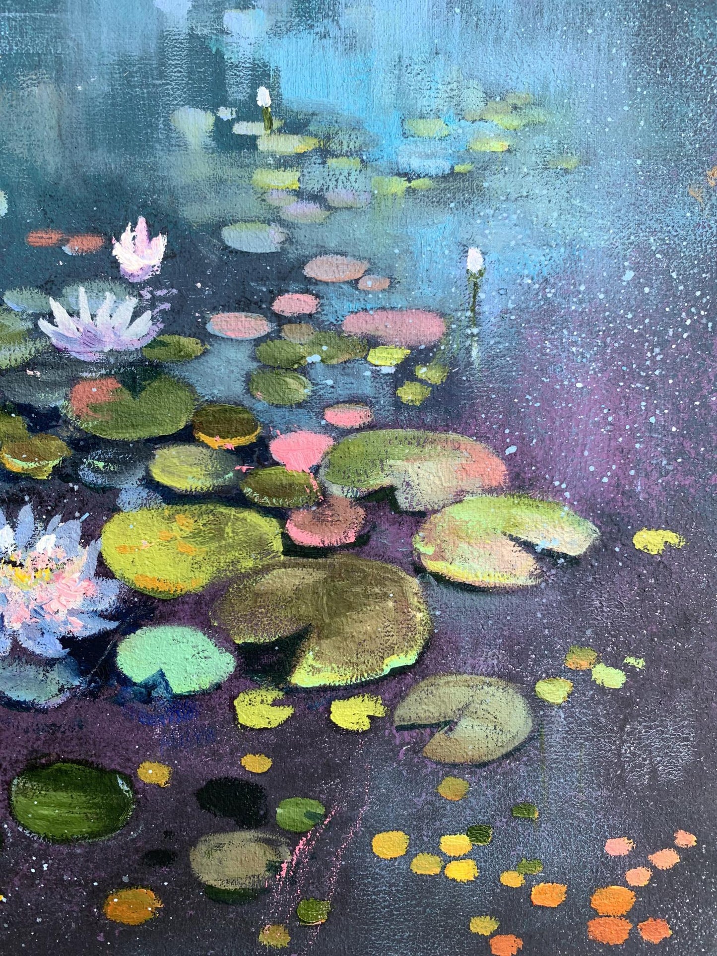 Oil painting Lotus Unknown artist