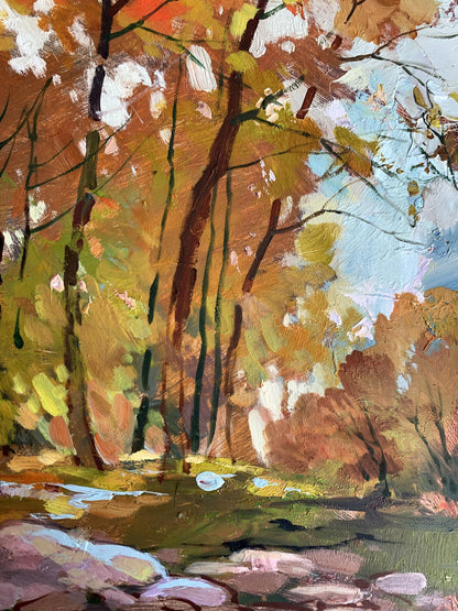 OIl painting Fallen leaves Yuriy Suprunchuk