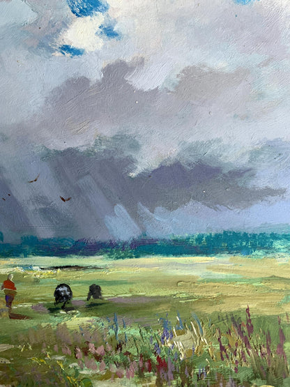 OIl painting Covered with clouds Yuriy Suprunchuk