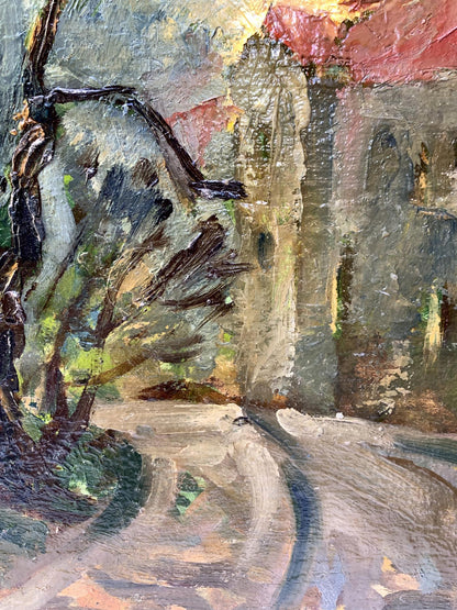 Oil painting City streets Mykhailo Burdylo