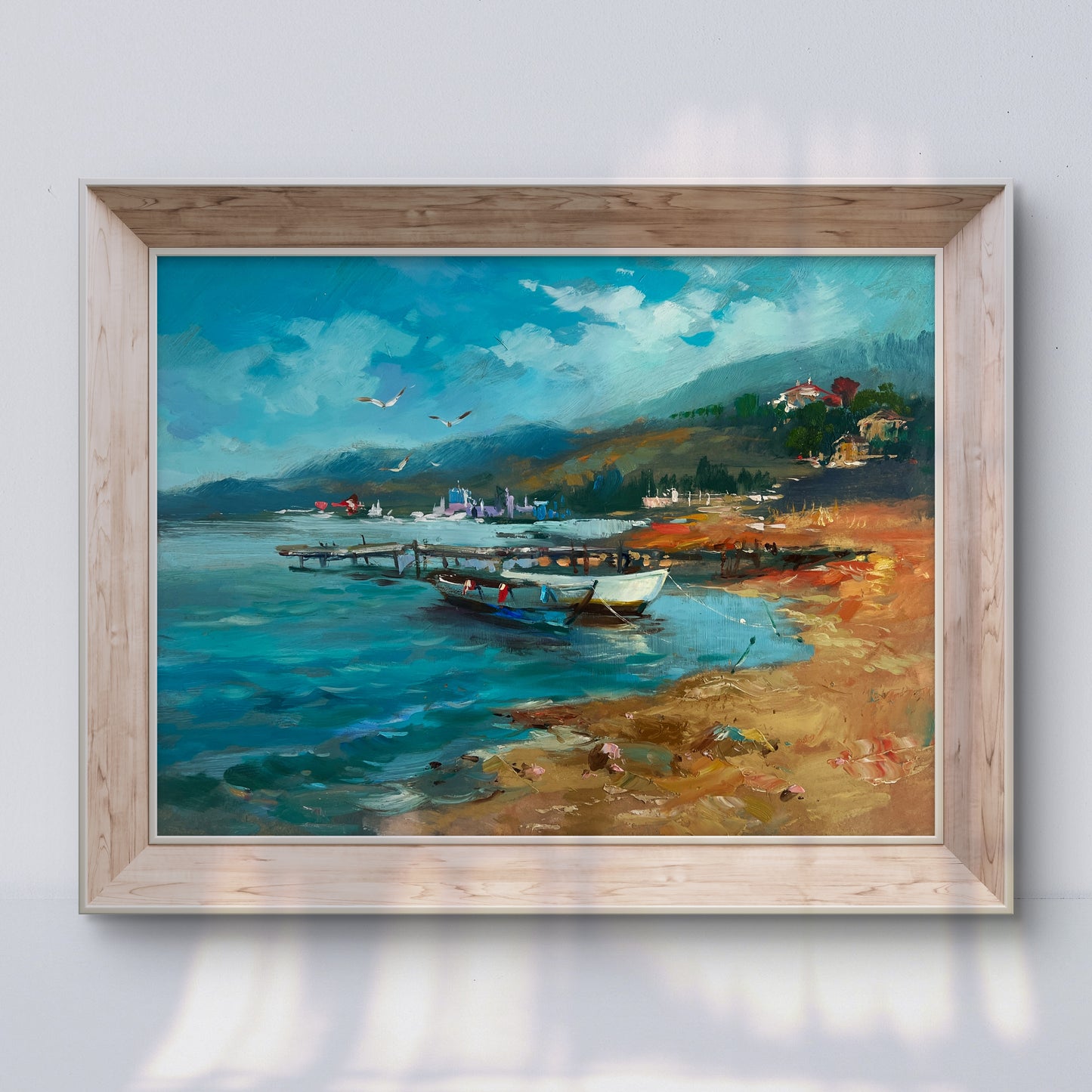 Oil painting Hidden corner by the sea Yuriy Suprunchuk