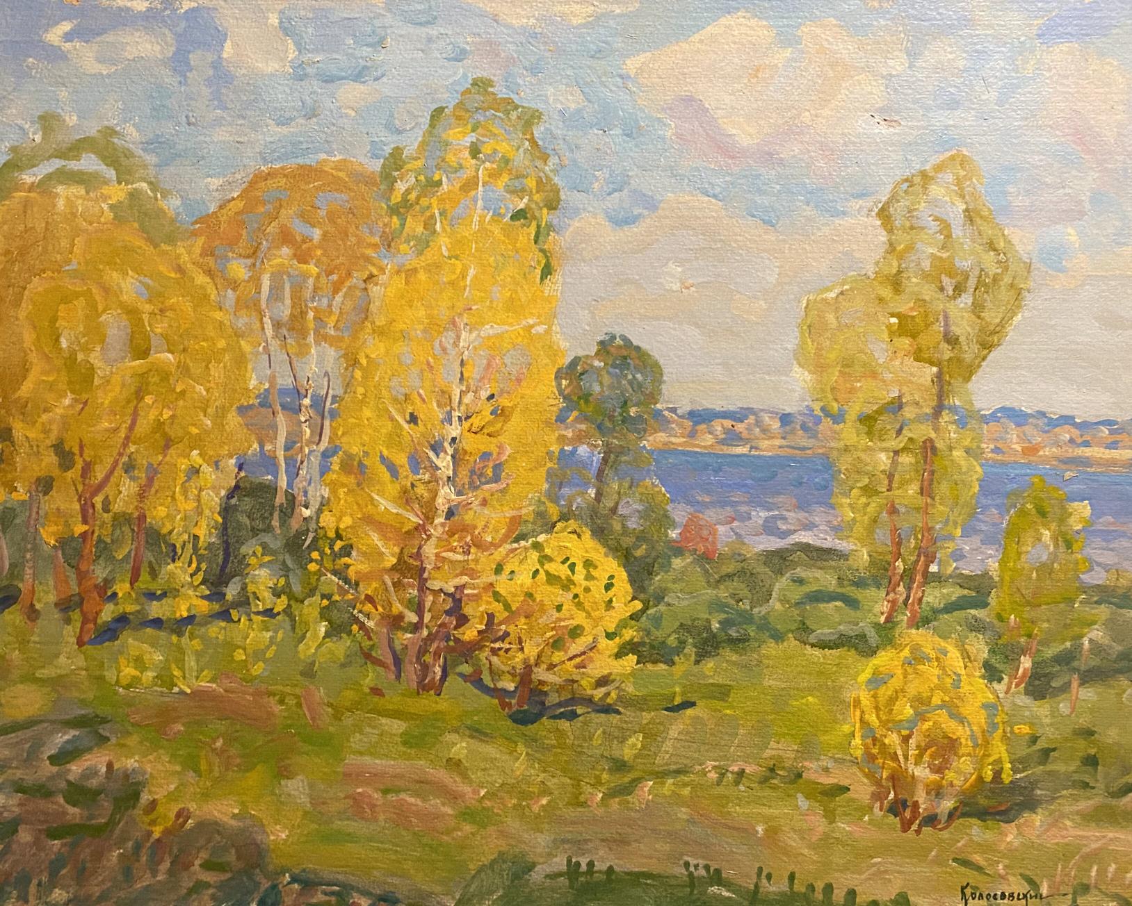 Oil painting Golden morning Georgy Kolosovsky