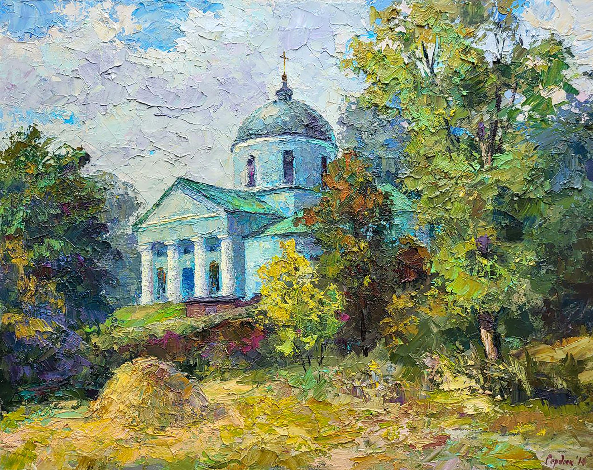 Oil painting Ascension Cathedral Boris Serdyuk