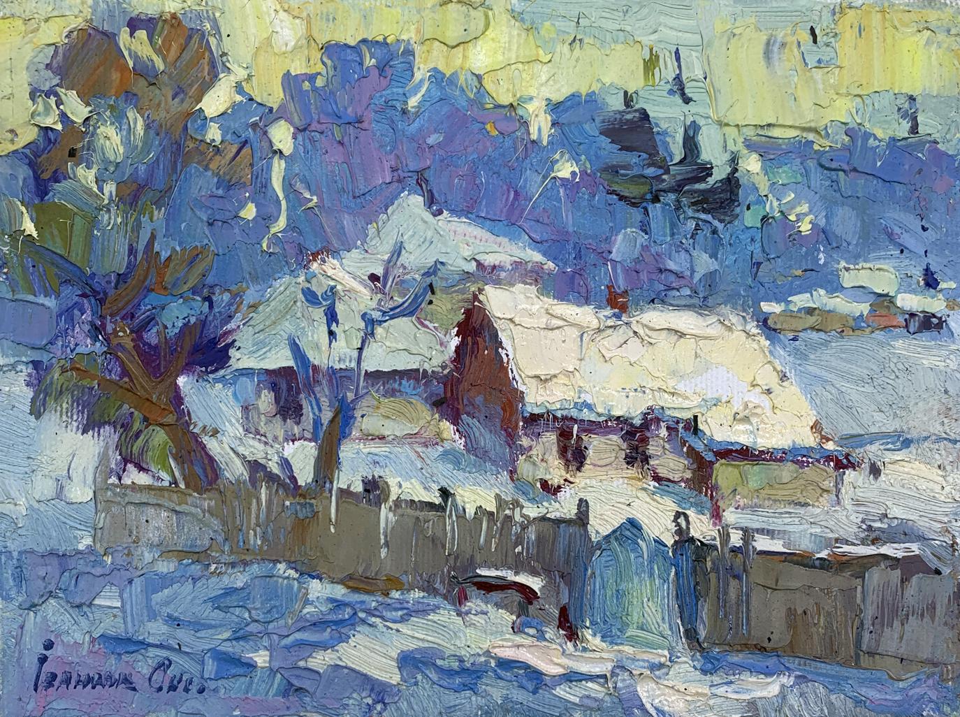Oil painting Winter Oksana Ivanyuk