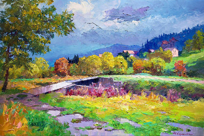 Oil painting After rain Boris Serdyuk