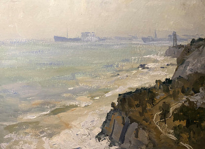 Oil painting Sea shore Petro Sulymenko