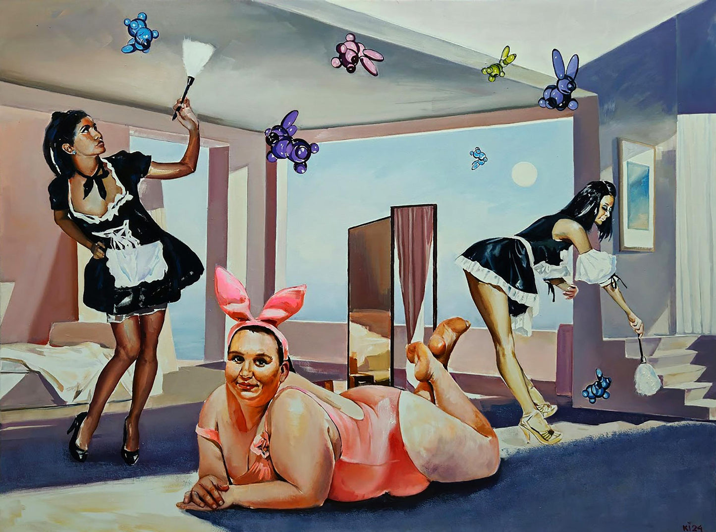 Oil painting The mistress of the house Igor Konovalov