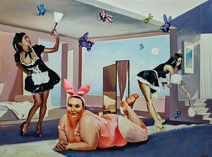 Oil painting The mistress of the house Igor Konovalov