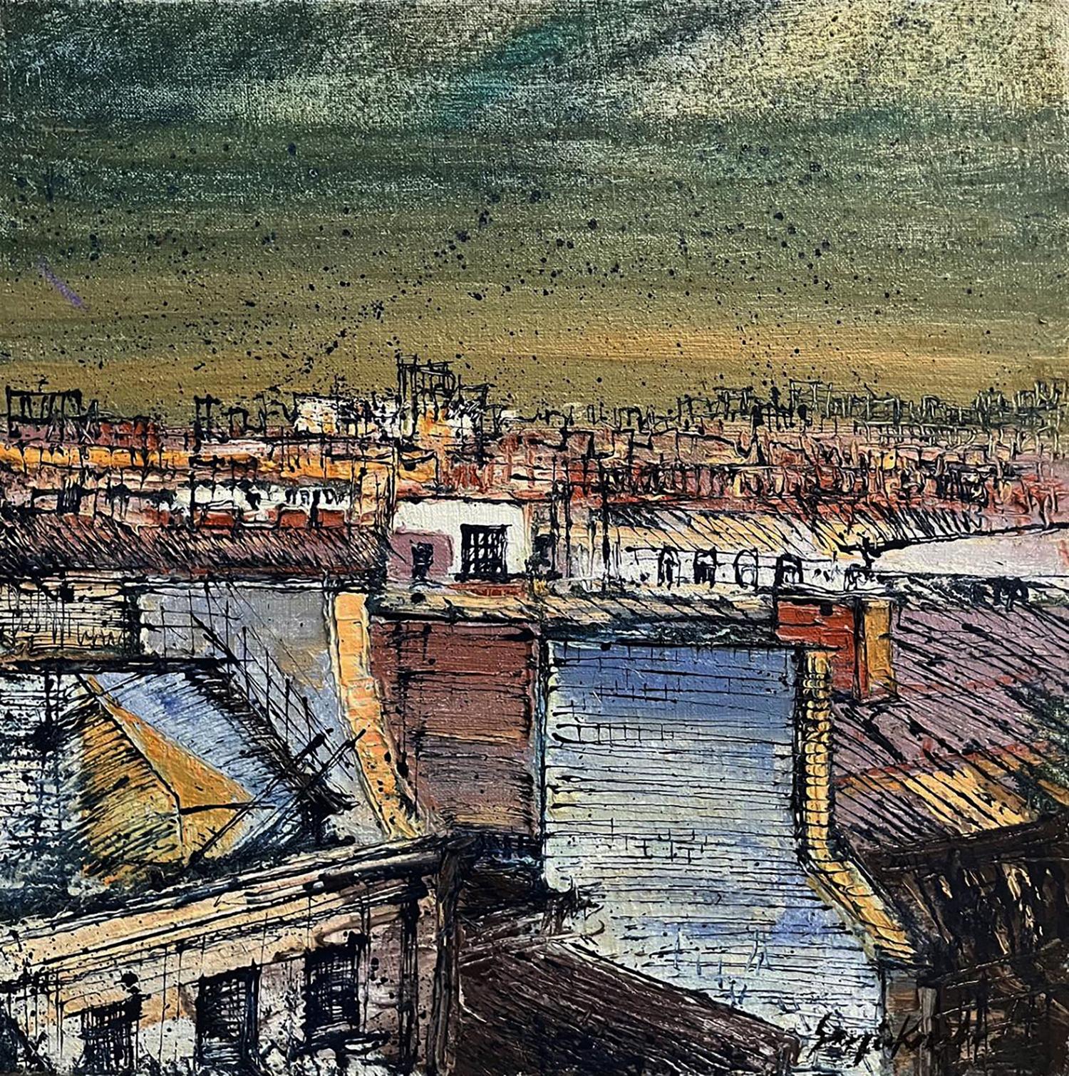 Oil painting Above the city Serhiy Kovalev