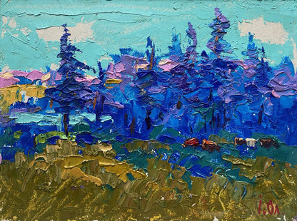 Oil painting Blue distance Oleksiy Ivanyuk