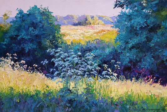 Oil painting Meadow flowers Boris Serdyuk