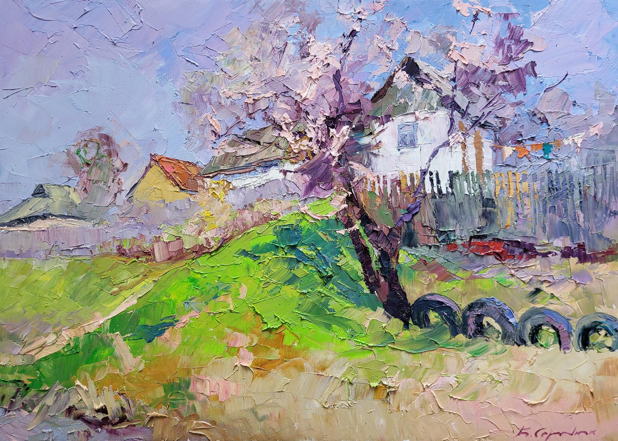 Oil painting The magic of spring Boris Serdyuk