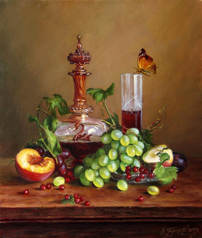 Oil painting Honey decanter Valeriy Bulat