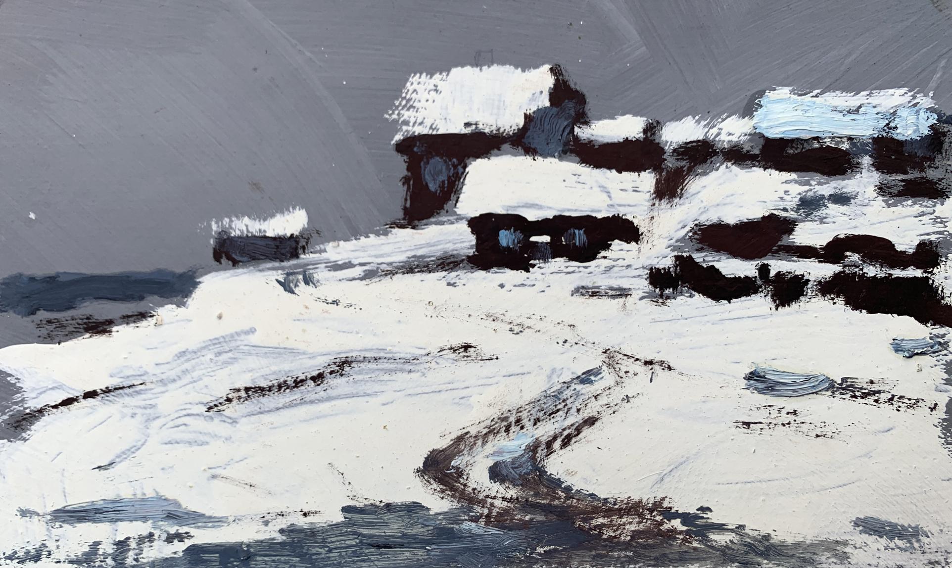 Oil painting After heavy snowfall Leonid Maistrenko