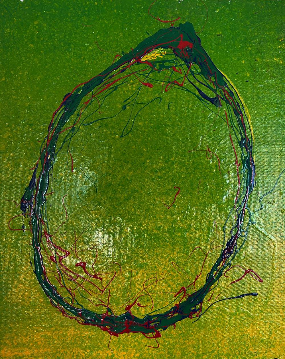 Acrylic painting Bright lemon Olga Melezhik