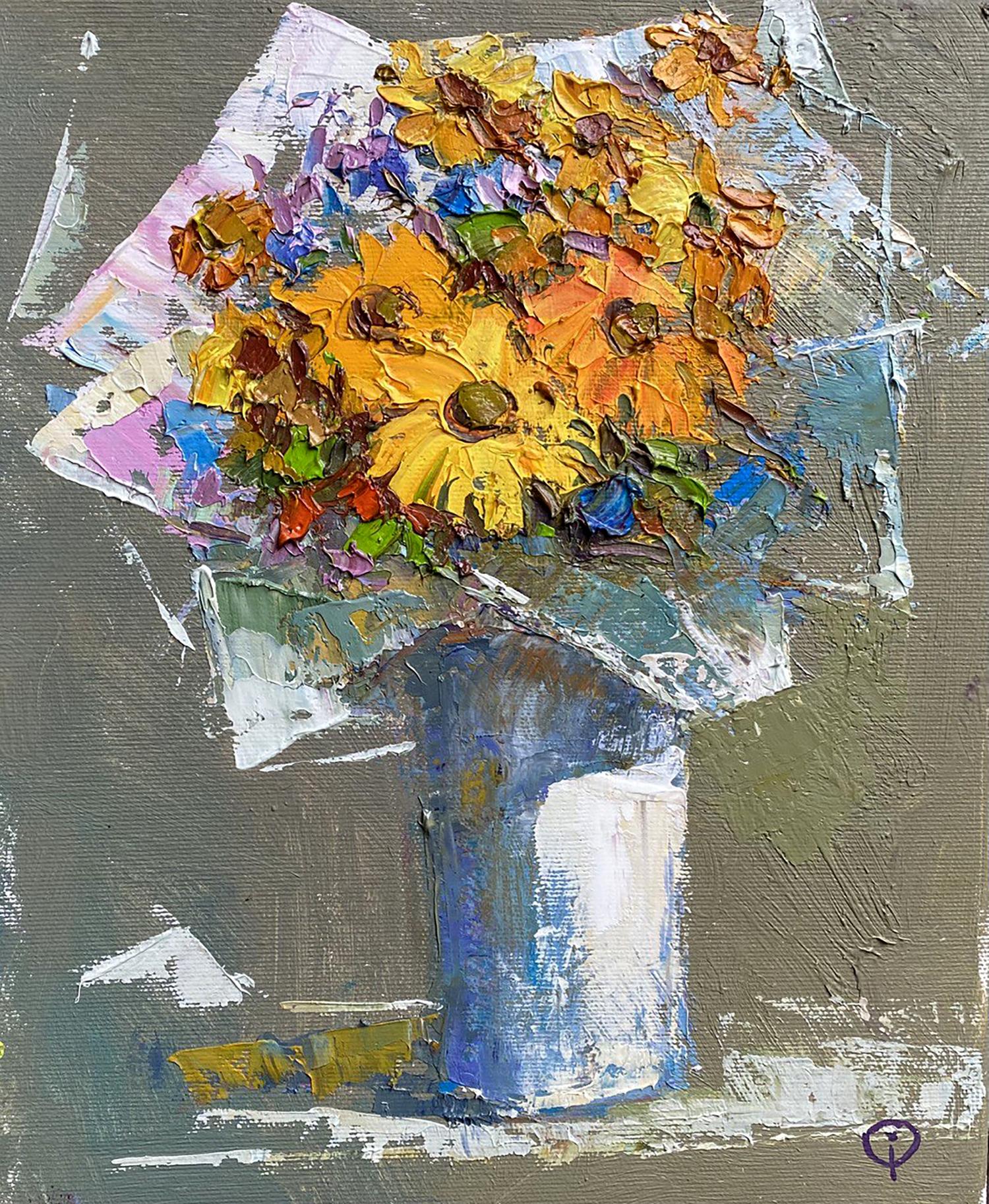 Oil painting Autumn Bouquet