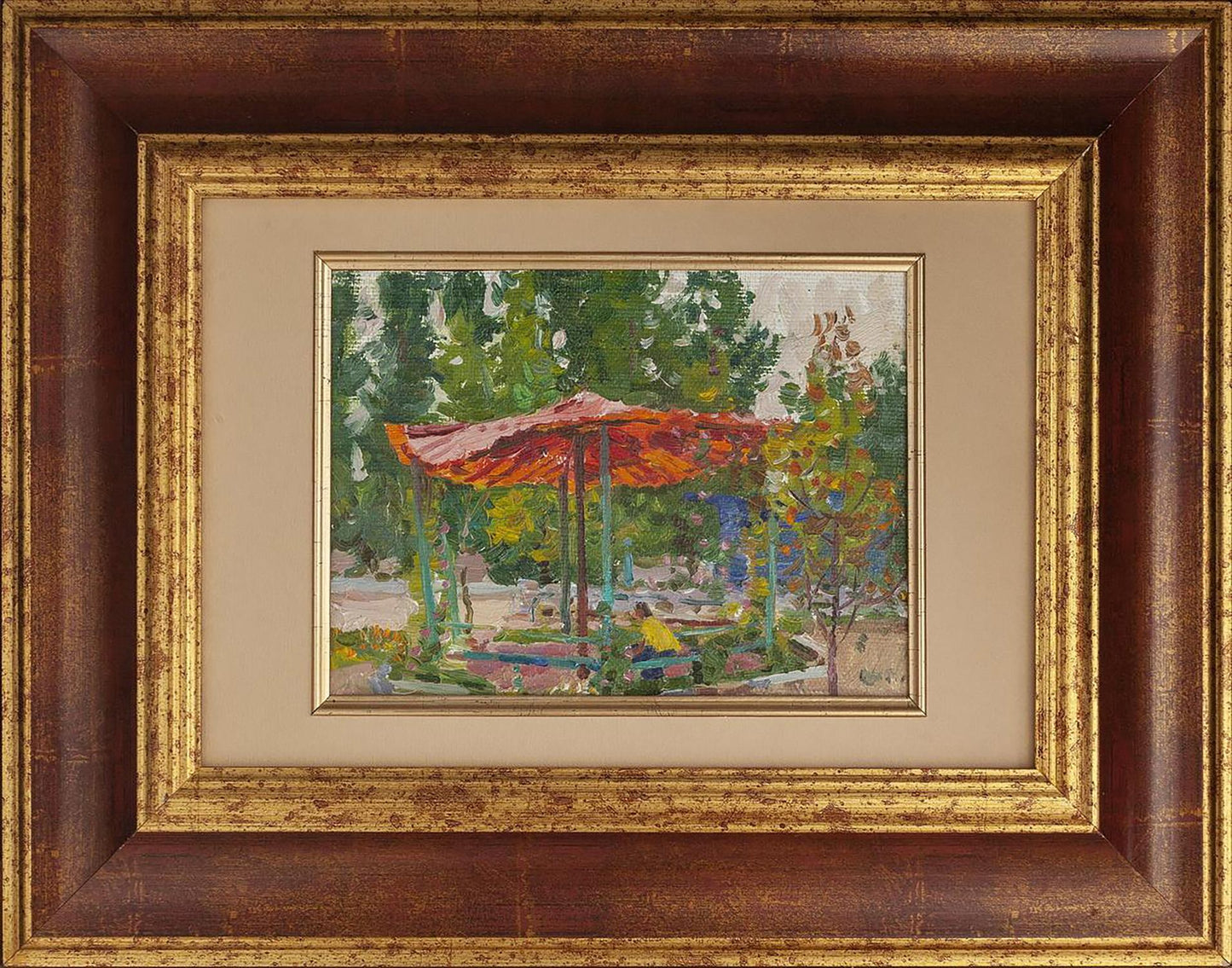 Oil painting Gazebo Yury Konovalov