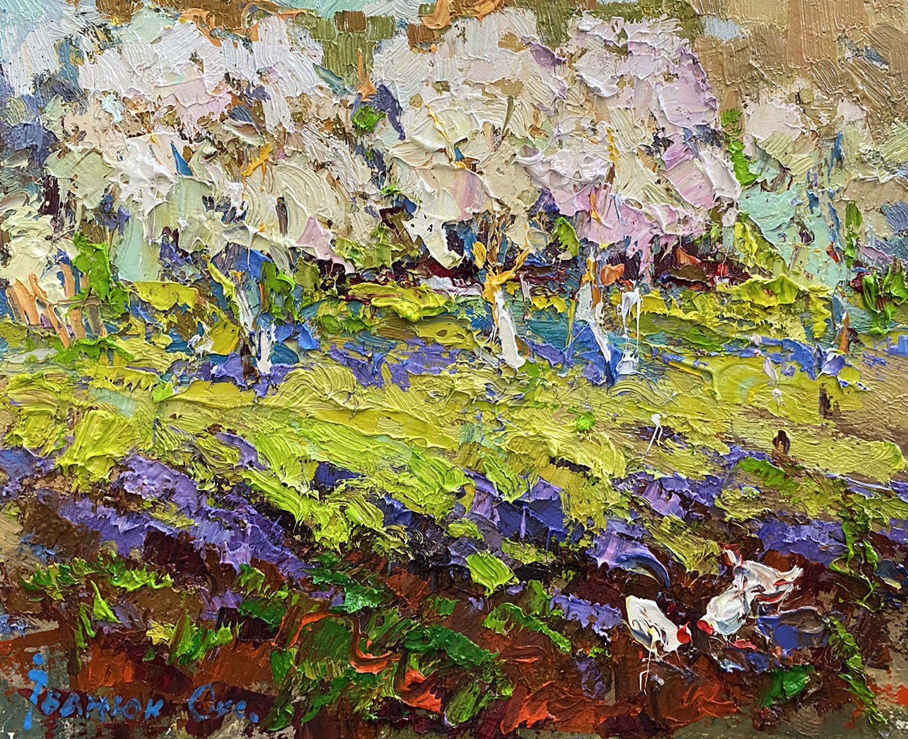 Oil painting Blooming spring Oksana Ivanyuk