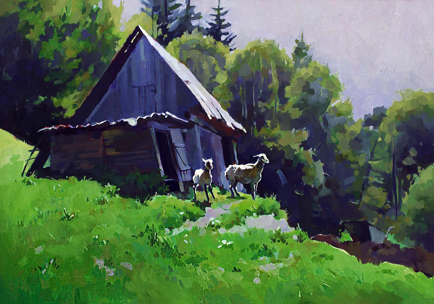 Oil painting Sunny afternoon Anastasia Yaroshevich
