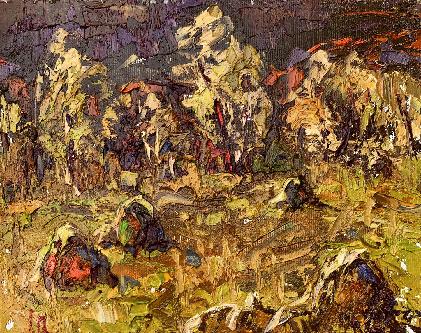 Oil painting After haymaking Ivanyuk Oleksiy