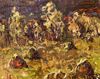 Oil painting After haymaking Ivanyuk Oleksiy