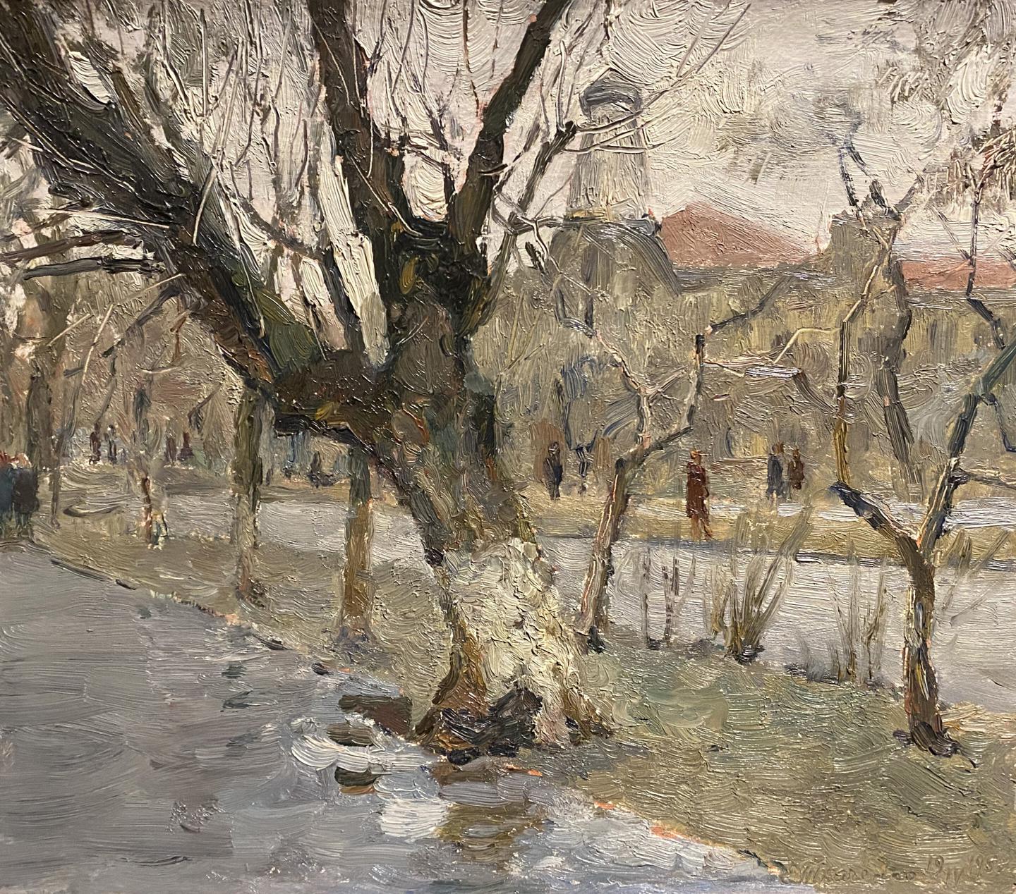 Oil painting Gray day Evgeniy Tkachenko