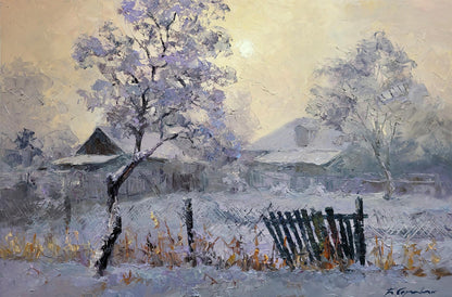 Oil painting Hoarfrost Boris Serdyuk