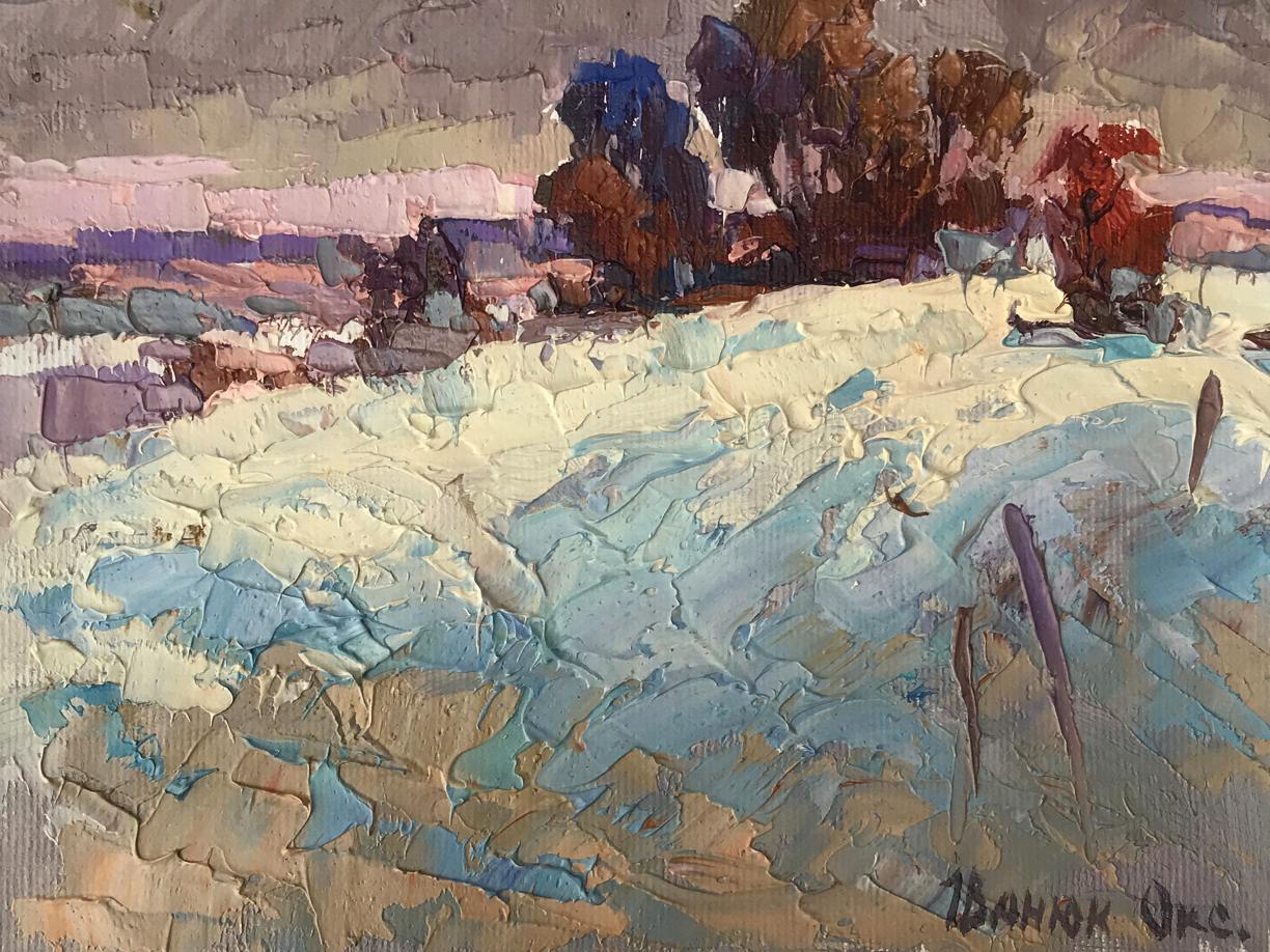 Oil painting Winter distance Oksana Ivanyuk
