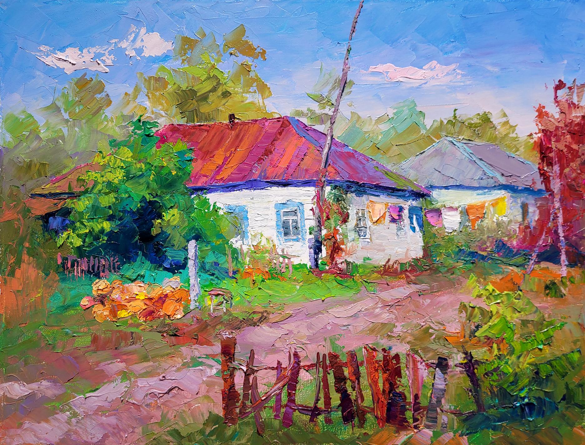 Oil painting Harvest Boris Serdyuk
