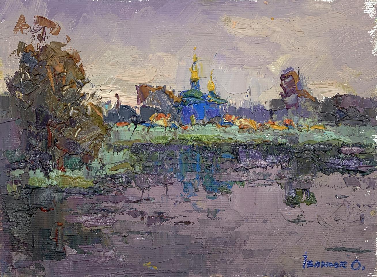 Oil painting Evening bell Oksana Ivanyuk