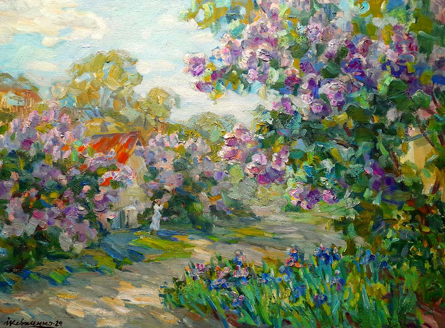 Oi painting The summer scent of lilac Ivan Kovalenko