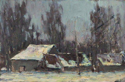 Oil painting After a cold night Volodymyr Pashchenko