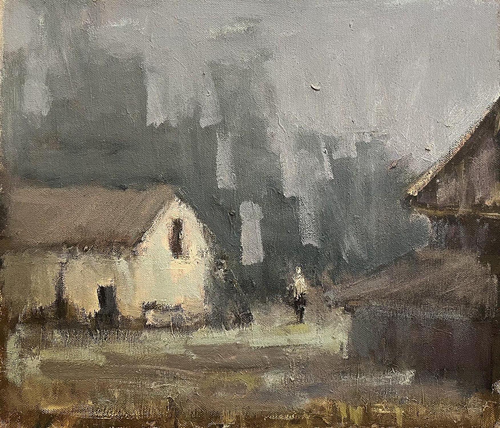 Oil painting Abandoned village Volodymyr Pashchenko