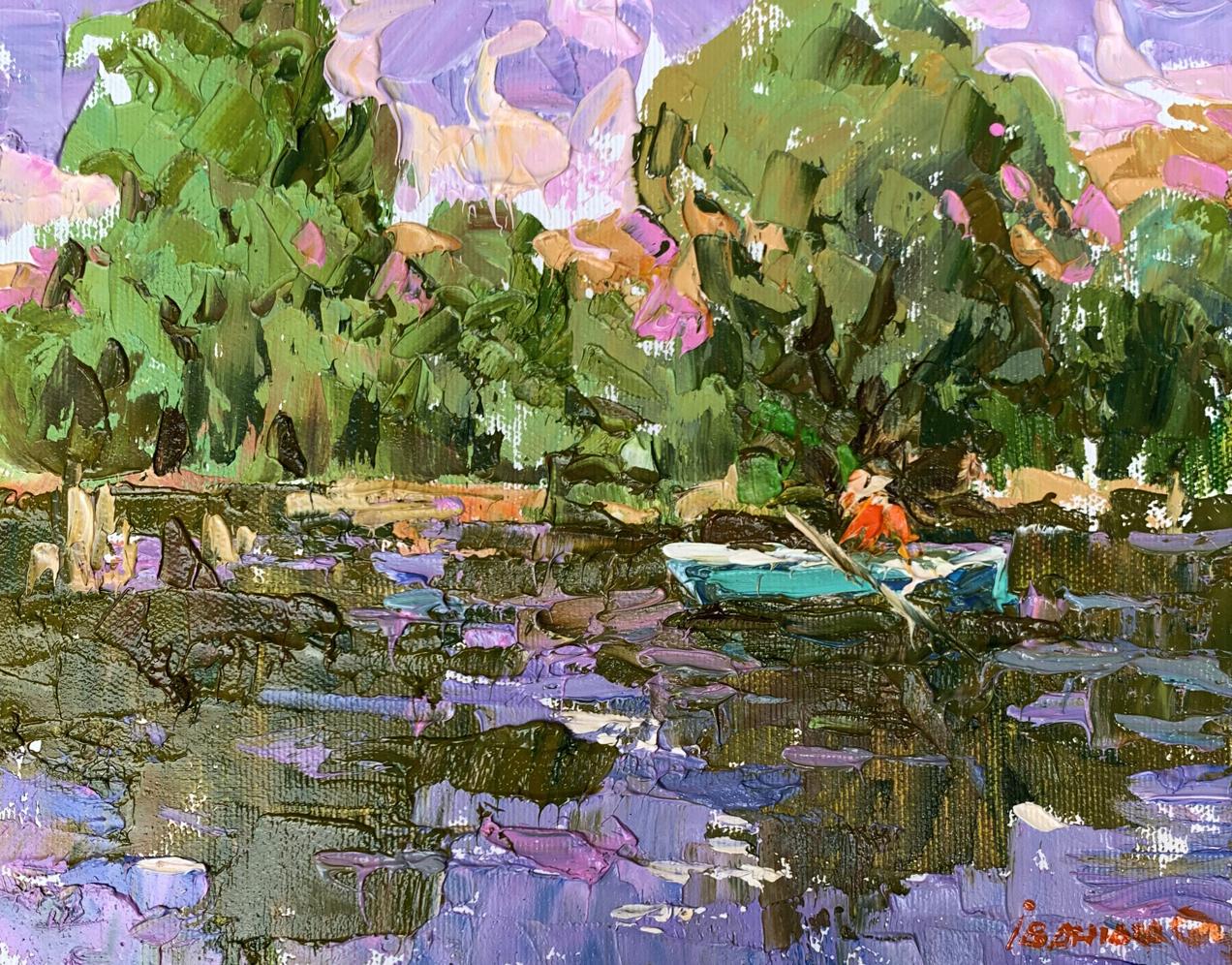 Oil painting Summer fishing Oleksiy Ivanyuk