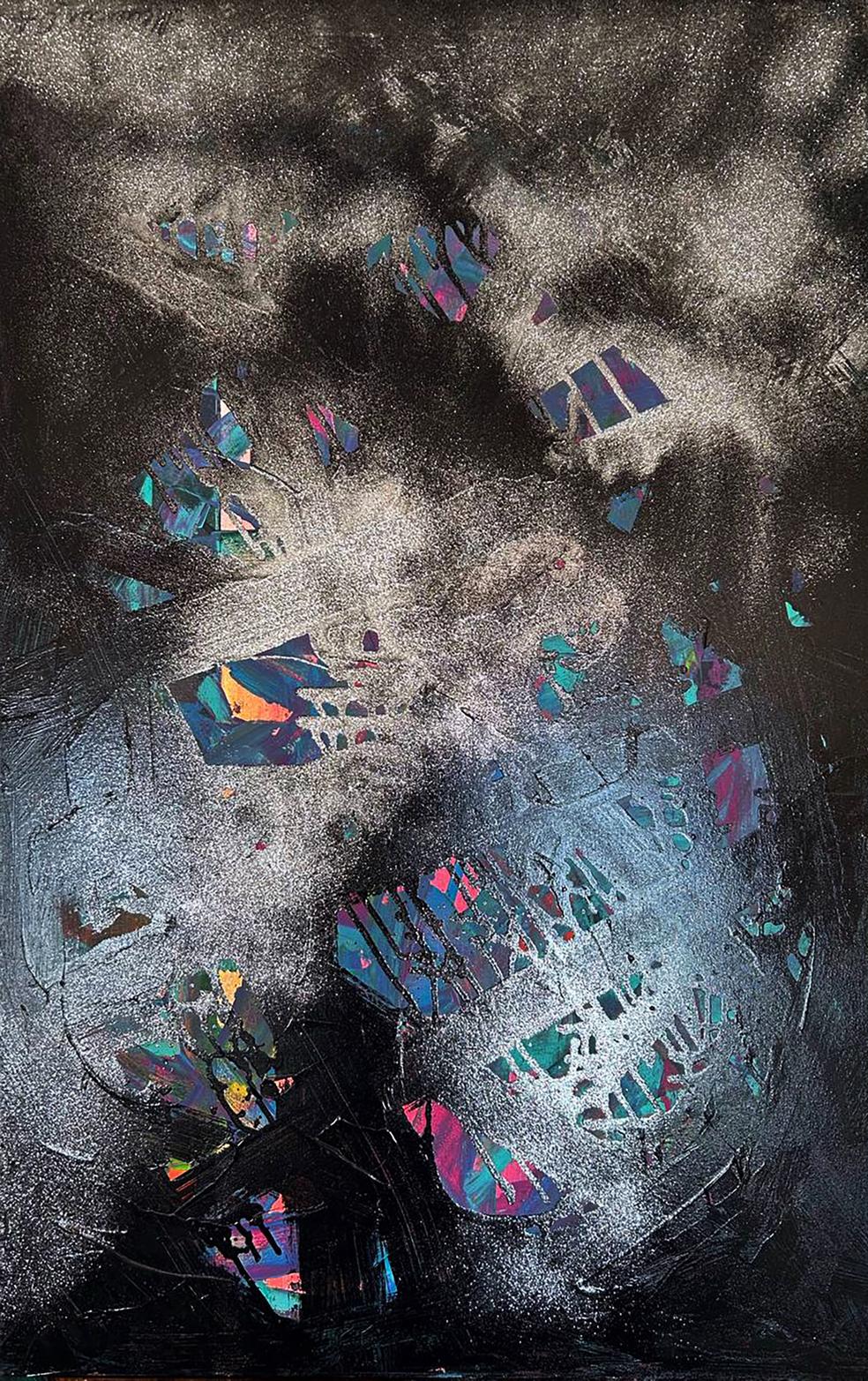 Acrylic painting Galaxy of the Soul Olga Melezhik