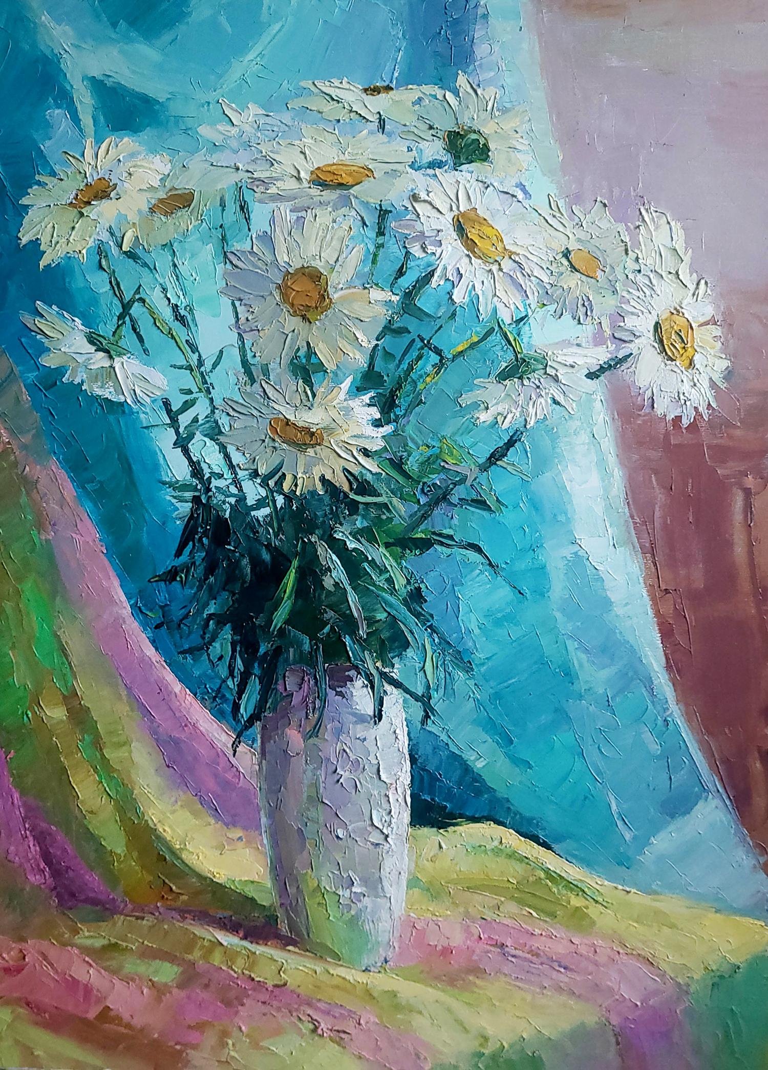 Oil painting Chamomile Boris Serdyuk