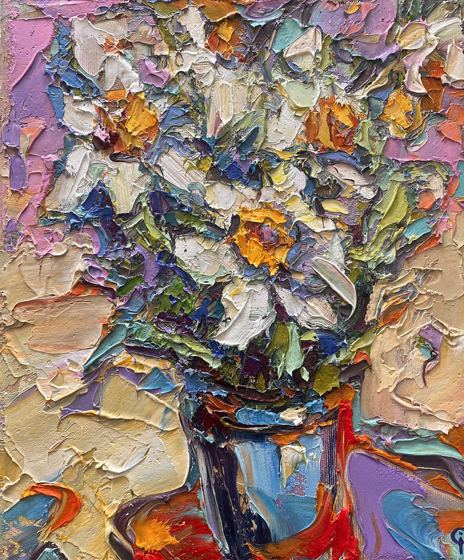 Oil painting Flower still life  