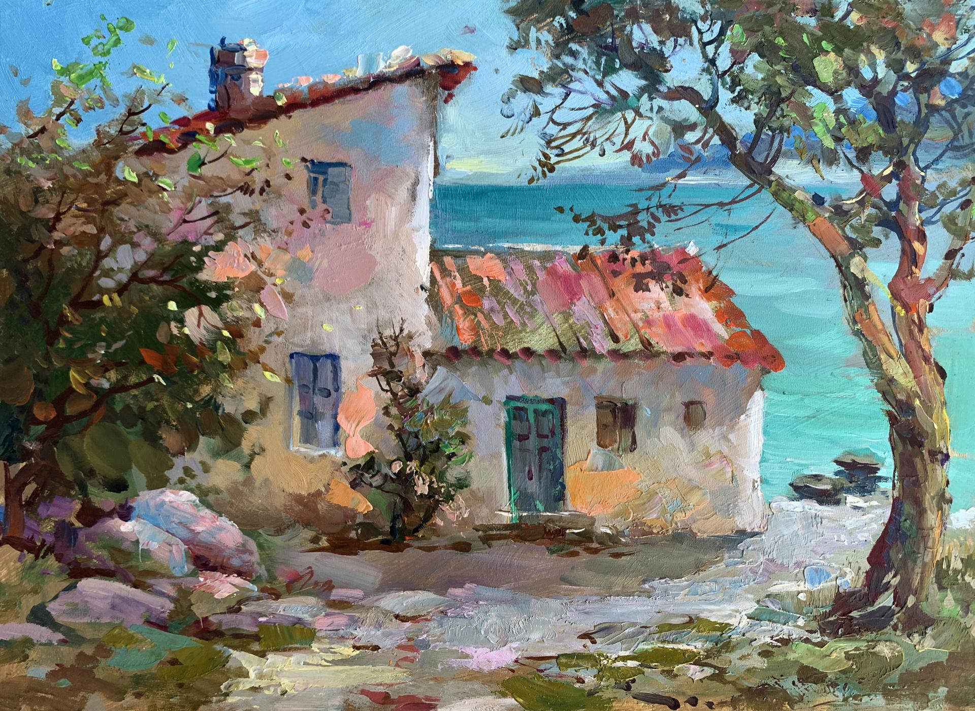 OIl painting House on the seashore Yuriy Suprunchuk