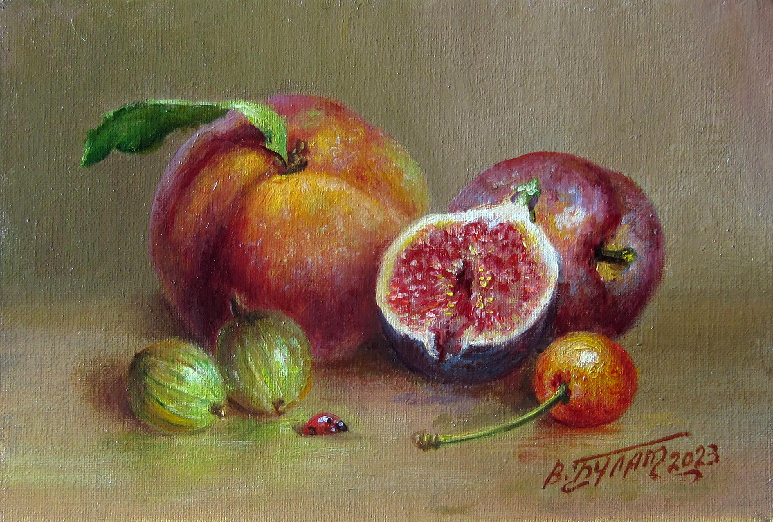 Oil painting Fruit still life Valeriy Bulat