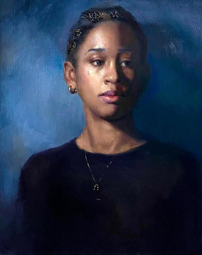 Oil painting Portrait of a girl Ruby Annam Butt